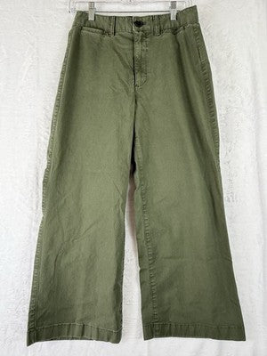 Gap High Rise Stride Ankle Pants 6 Petite Womens 6P Green