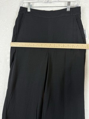 Old Navy Playa Wide Leg Pants Medium Womens Black High Waist New NWT