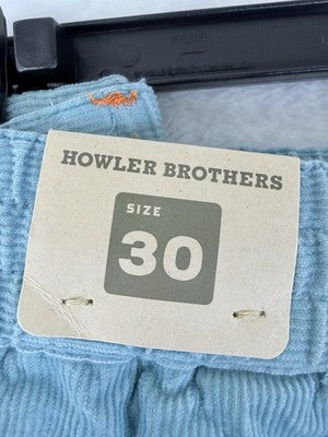 Howler Brother Shorts 30 Pressure Drop Cord 7” Mens Bros New NWT Turquoise Blue