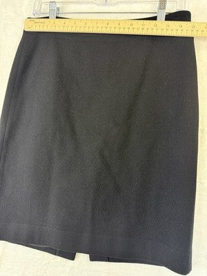 J Crew The Pencil Skirt 4 Black Wool Blend Womens