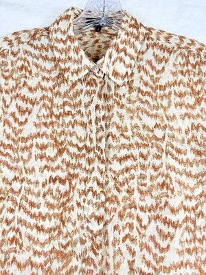 Theory Tops Women Small Button Up Shirt Long Sleeve