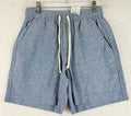 J Crew Shorts XS Mens 6” Drawstring Blue Linen Cotton Pockets New NWT