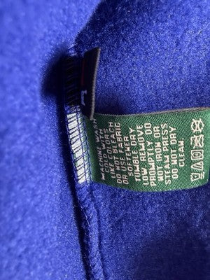 LL Bean Fleece Jacket XXL Tall Mens Blue Polar Fleece Full Zip Vintage New NWT