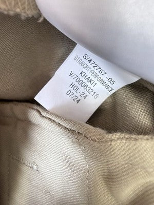 Gap Khaki Pants Men 40x30 Performance Straight Leg Tan Beige New NWT