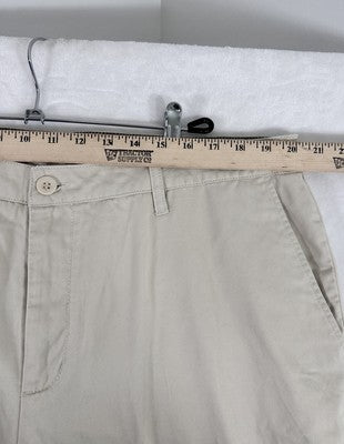 Caribbean Joe Shorts Men’s 40 10” Inseam 100% Cotton Tan Khaki