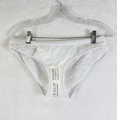 Venus Bikini Set Crochet White Size 4 Top New 6 Bottom Racerback Swimwear Women