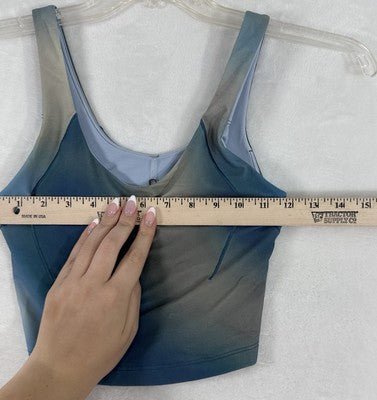 CALIA Tank Top XS Blue Mountain Mist NWT Womens Workout Shirt Sports Bra NEW