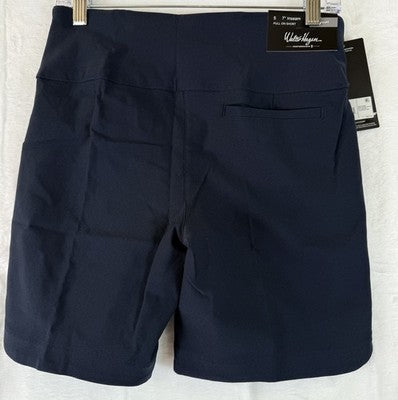 Lady Hagen Golf Shorts Small Womens Navy Blue Pull On 7” Slimming New NWT