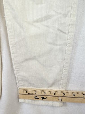 Talbots Corduroy Jeggings 4 Ivory Winter White Pants Womens