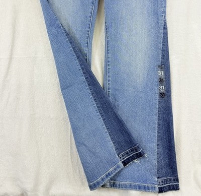 Gap 70s Flare High Rise Jeans 12 31 Womens New NWT Blue Medium Indigo Denim