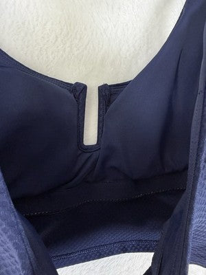 Calia Swim Top XS Longline Bikini Opulent Blue Navy U Bar Womens New NWT