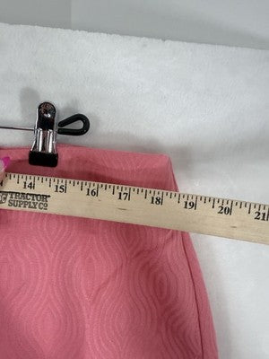 Talbots Skirt 16 Pink Textured Short Pencil A-Line Womens