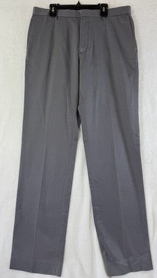 Banana Republic Dress Pants 32x34 Mens Gray Non Iron Slim Fit 100% Cotton