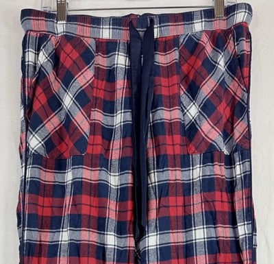 Aerie Flannel Pajama Pants Medium Red Plaid Drawstring PJ Sleep Womens