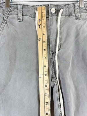 Paige Christy Pants Jeans 25 Gray Womens Denim Drawstring Mid Rise