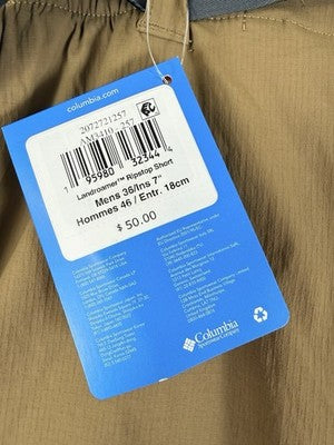 Columbia Shorts Mens 36 Tan Beige Landroamer Ripstop 7” Inseam NWT New