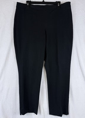 Talbots Chatham Ankle Pants 16 Petite Curvy Women 16P Black