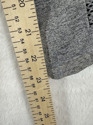 Fabletics Leggings Medium 7/8 Gray High Waisted Seamless Workout Gym Womens
