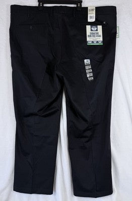 Dockers Signature Pleated Khaki Pants 46x30 Big & Tall Mens Black New NWT