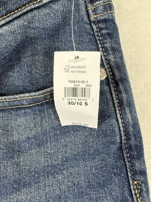 Gap Maternity Girlfriend Jeans 30 10 Short Women Full Panel Blue NWT
