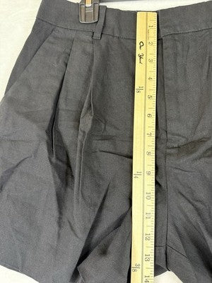 Gap 365 High Rise Linen Blend Shorts Small Women Black 5” New NWT