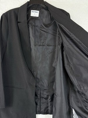 Old Navy Blazer Women XXL Black Suit Jacket Classic Stretch New NWT