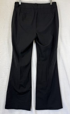 Banana Republic Pants Women 6 Petite Black Martin Fit Wool Stretch 6P Boot Cut
