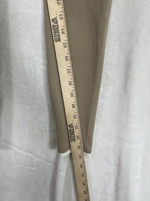 Gottex Leggings XS Gravel Gray Beige NWT Peach Skin Media Pocket Womens NEW