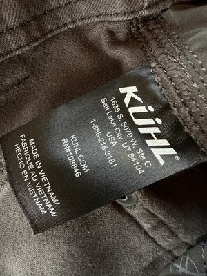 Kuhl Kanvus Jean Mens 34x30 Patina Gray Canvas Jeans Revolt