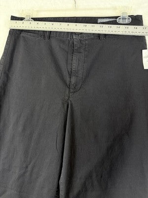 Gap High Rise Stride Khakis Pants 14 Tall Womens Black New NWT Straight Leg 14T
