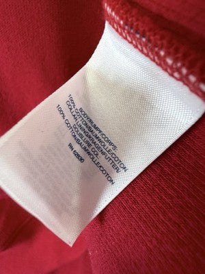 Lands End XXL Tall Mens 1/4 Zip Sweatshirt Long Sleeve Red Mix Neck Shirt