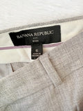 Banana Republic Ryan Fit Pants 6 Gray Womens