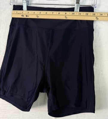 J Crew Bike Shorts Womens Medium Navy Blue High Rise Workout