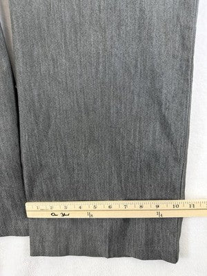 Lee Womens Pants 18 Short Gray Flex Motion Mid Rise Straight Leg