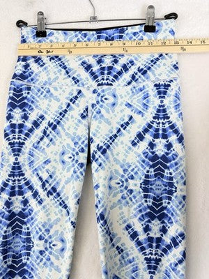 Victorias Secret Sport Leggings Small Knockout Crop Blue Workout Gym Victoria