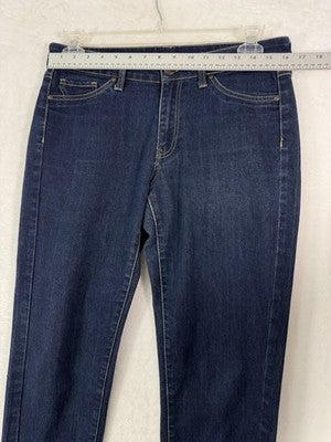MNG By Mango Jeans Size 10 EU 42 Dark Blue Dinah Skinny Minimalist Womens