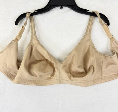 Playtex Bra 36D 18 Hour Beige Wireless Secrets Sensational Sleek