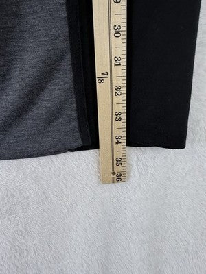Banana Republic Dress 6 Black Gray Bodycon Sleeveless Knit Short Sleeve Womens