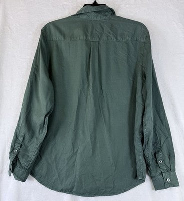 Levis Doreen Utility Shirt Medium Womens Green Roll Tab Lyocell Button New NWT