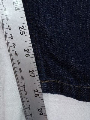 Uniqlo Jeans Womens 10 Relaxed Fit Tapered High Rise Dark Blue Denim