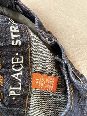 2 Pair The Children’s Place Boys Straight Jeans Size 14 Husky Blue Denim Lot