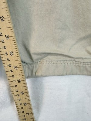 LL Bean Flannel Lined Cargo Pants Womens 18 Petite Tan Beige 18P Favorite Fit
