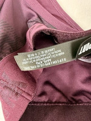 Victoria Secret Pink Sports Bra Small Burgundy Womens