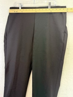 Chicos Brigitte Slim Ankle Pants 2.5 Black Pull On 14 Womens Nylon Stretch