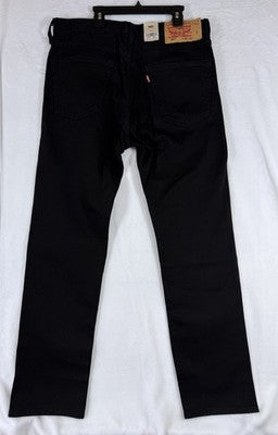Levis 501 Jeans Mens Button Fly 33x32 Black Original Stretch New NWT