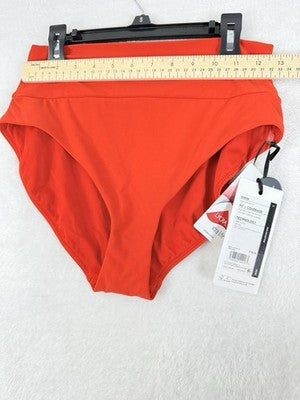Calia Swim Bottom Small Red High Rise Wide Band Womens Tankini Swimwear New NWT