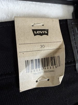 Levis Jean Shorts Women 30 Black Mid Rise 5” Roll Cuff Denim New NWT