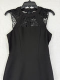 Express Dress 2 Sleeveless Black Bodycon Short Lace LBD Womens