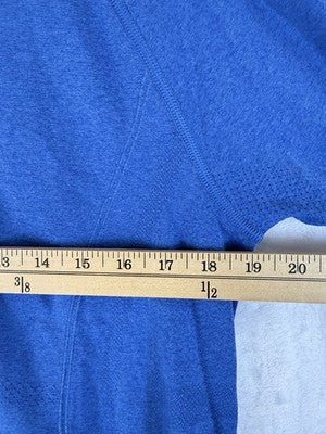 Calia Seamless Top XXL Blue Long Sleeve Shirt Womens New