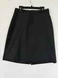 Gap Pencil Skirt 0 Womens Black Wool Stretch Knee Length